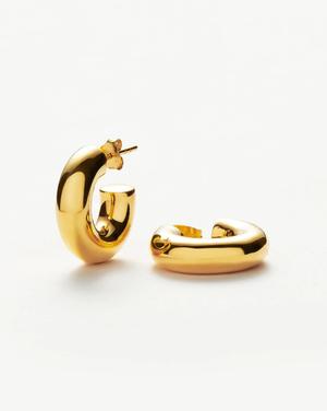 Medium Chubby Hoop Earrings | 18ct Gold Plated - recommended by Hannah Teitink
