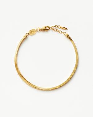 Lucy Williams Square Snake Chain Bracelet 18ct Gold Plated Vermeil - recommended by Tamara Kalinic