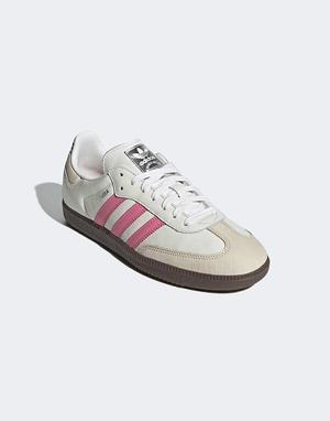 adidas Originals Samba OG trainers in white and pink - recommended by Jools Walker
