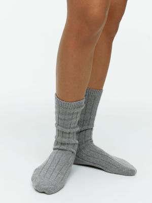 Recycled Cashmere Blend Socks - Grey - recommended by Borghild Terese Jørgensen
