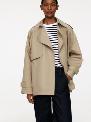 Short Trench Coat - Beige - recommended by Linda Melissa
