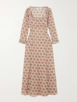 Marisa Ruffled Floral-Print Organic Cotton-Voile Midi Dress - recommended by Aleyson Bickley