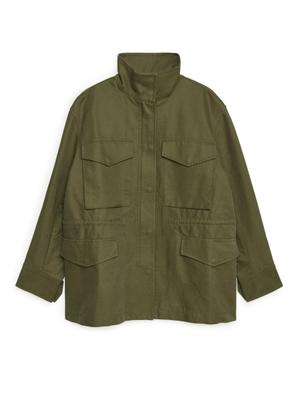 Cotton Utility Jacket - Green - recommended by Melania Migliozzi