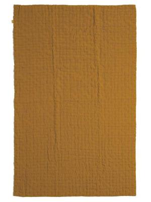 Once Milano - Dot-stitched Linen Quilt - Dark Yellow - recommended by Helen Powell