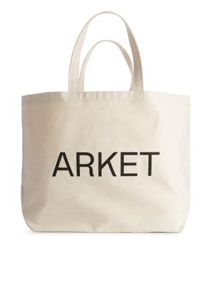 ARKET Oversized Canvas Tote - White - recommended by Kelly Harrington