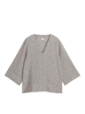 Pop-Over Linen Shirt - Black - recommended by Tove Waldemar