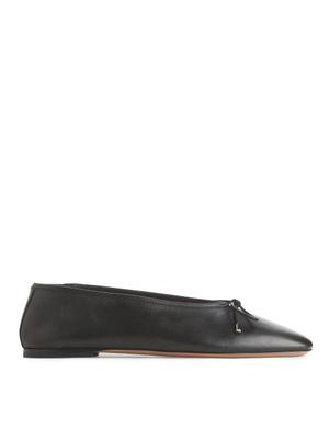 Leather Ballet Flat - Black - recommended by Lou Archell