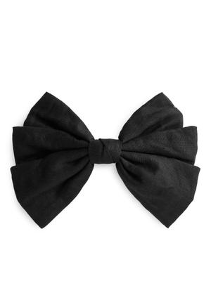 Linen Bow Hair Clip - Black - recommended by Marie Jedig