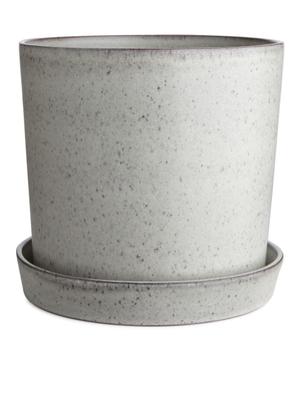 Terracotta Flower Pot 22 cm - White - recommended by Tove Waldemar