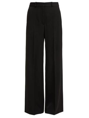 Stella Mccartney - Split Cuff Tailored Trousers - Womens - Black - recommended by Caro B