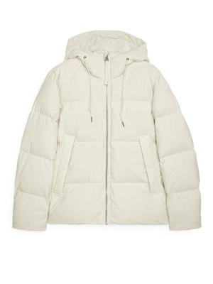 Down Puffer Jacket - Beige - recommended by MENSWEARBIBLE