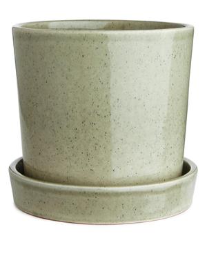Terracotta Flower Pot 18 cm - Green - recommended by Andrea Hedenstedt