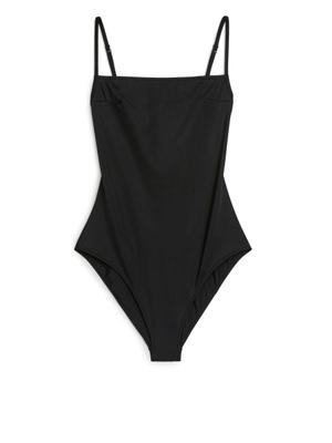 Square-Neck Swimsuit - Black - recommended by Charlotte Karlsen