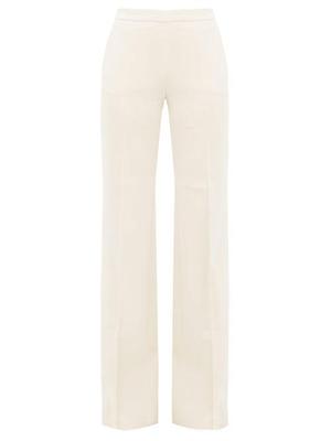 Françoise - Tailored Wide-leg Trousers - Womens - Ivory - recommended by Caro B