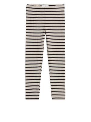 Ribbed Leggings - Beige - recommended by Denise Wendelborn