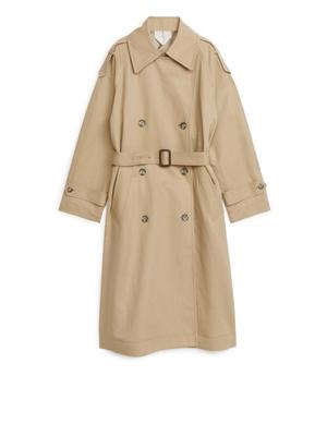 Linen Cotton Trenchcoat - Beige - recommended by Lison Sebellin
