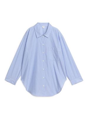 Poplin Pyjama Shirt - Blue - recommended by Alice