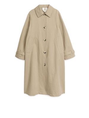 Cotton Linen Coat - Beige - recommended by Kelly Harrington