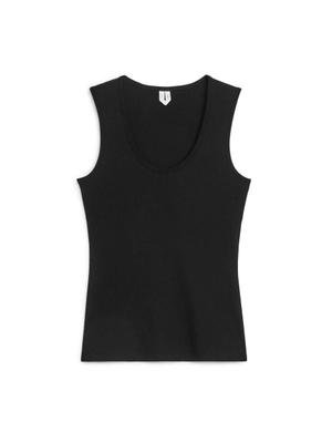 Rib Tank Top - Black - recommended by Felicia Åkerström