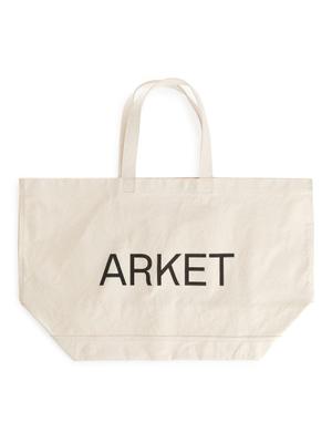 ARKET Oversized Canvas Tote - White - recommended by Kelly Harrington