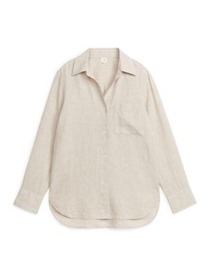 Linen Shirt - Beige - recommended by Caro B