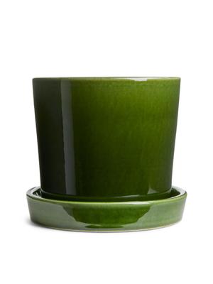 Terracotta Flower Pot 12 cm - Green - recommended by Andrea Hedenstedt
