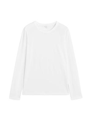 Long-Sleeved T-Shirt - White - recommended by StyledDaily