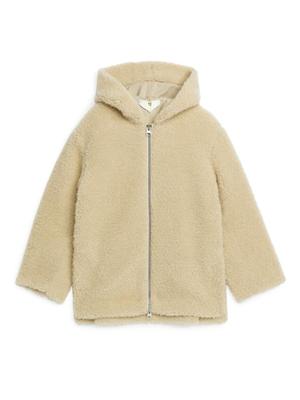 Wool Pile Jacket - Beige - recommended by Melania Migliozzi