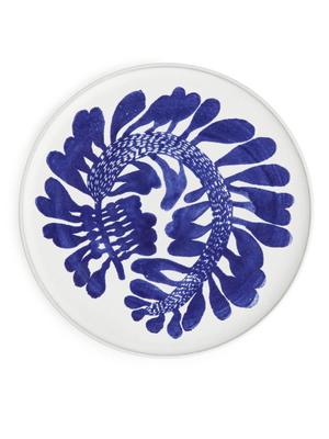 Hand-Painted Plate 28 cm - Blue - recommended by Tove Waldemar