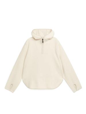 Fleece Hoodie - Beige - recommended by Charlotte Karlsen