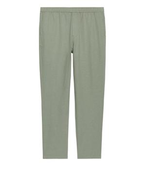 Drawstring Cotton-Linen Trousers - Green - recommended by MENSWEARBIBLE