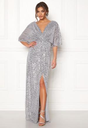 Moments New York Holly Beaded Gown Silver 38 - recommended by Miss Lopez