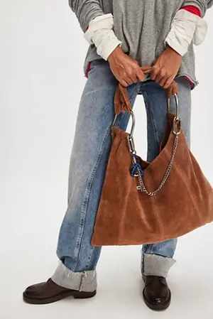 Bobbi Slouch Suede Tote - recommended by The Flâneuse