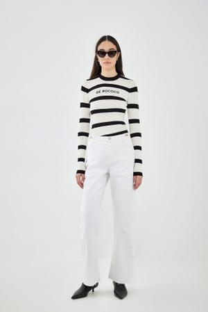 No.11| Mid Rise Full Length Baggy Denim - White / Normal / 23 - recommended by Natalie 