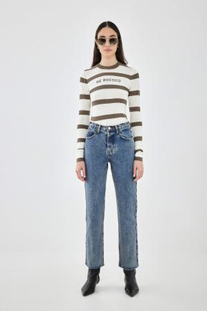 No.5| High Waist Straight Cropped Denim - Vintage Blue / 23 / Normal - recommended by Natalie 