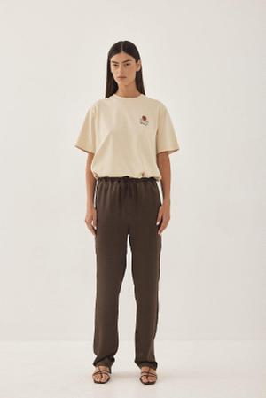 Satin Drawstring Pants - Chocolate Brown / XS / Normal - recommended by Danielle Cafiero
