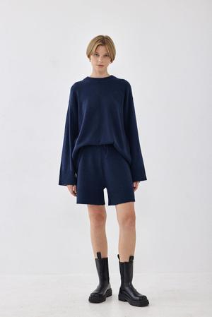 Soft Knitted Bermuda - Navy / XS - recommended by Natalie 