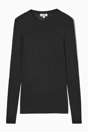 CREW-NECK MERINO WOOL TOP - recommended by Rodja Pazooki