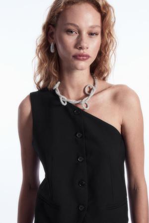 Asymmetric Tailored Wool Waistcoat - recommended by Neelam Ahooja