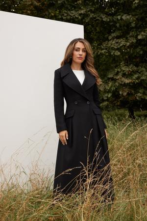 Italian Manteco Wool Blend Tailored Flared Skirt Midaxi Coat - recommended by Aleyson Bickley