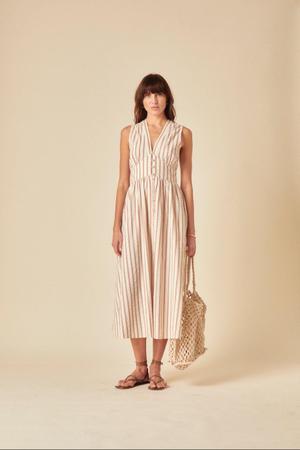 UK vertical stripe dress - recommended by Annemarie Moore
