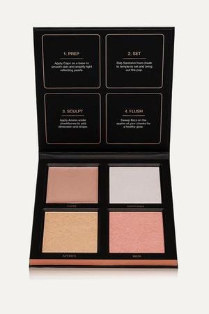 Huda Beauty - 3d Highlighter Palette - Pink Sands - recommended by Ayeshabeautyblog