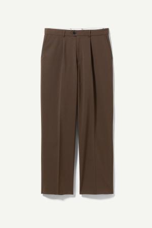 Conrad Wide Leg Trousers - Brown - recommended by MENSWEARBIBLE