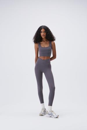 Ultimate Wrap Over Leggings - Dark Grey - L / Regular - recommended by All About Elisa