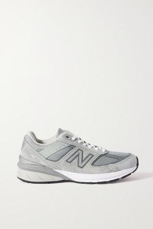 New Balance - 990v5 Suede And Mesh Sneakers - Gray - recommended by Erica Kvam