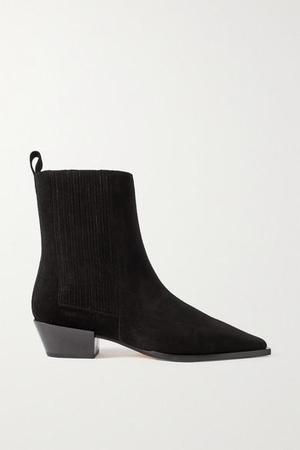 aeyde - Belinda Suede Ankle Boots - Black - recommended by Anna-Laura Amenta