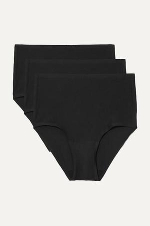 Chantelle - Soft Stretch Set Of Three Jersey Briefs - Black - recommended by Johanna  Bradford