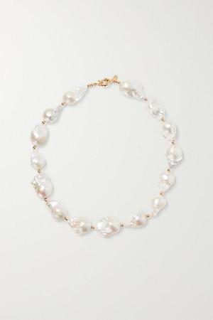 éliou - Gold-tone Bead And Pearl Necklace - one size - recommended by Joanna Rutkowska