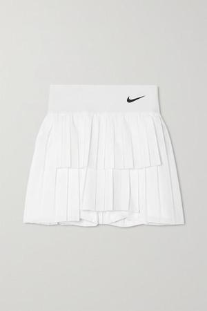 Nike - Nikecourt Advantage Pleated Stretch-crepe Tennis Skirt - White - recommended by Caro B