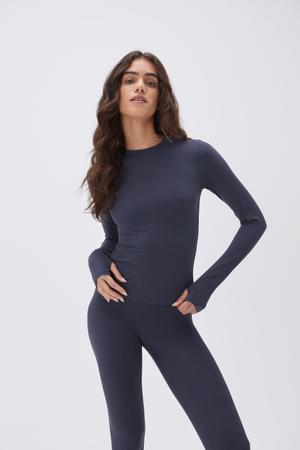 Ultimate Long Sleeve Longline Top - Midnight Blue - M - recommended by Lyn H. Loves